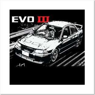 classic initial d evo III evolution 3 Emperor team Posters and Art